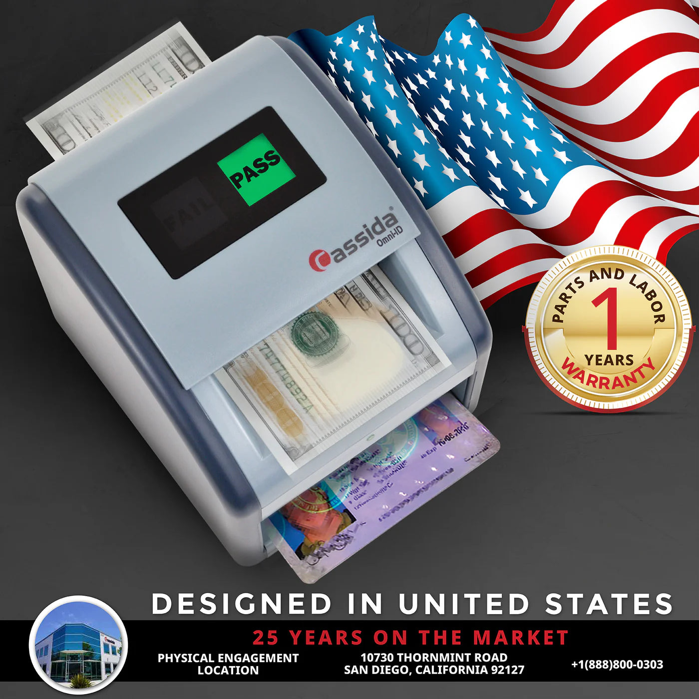 Cassida Omni-ID Counterfeit Detector