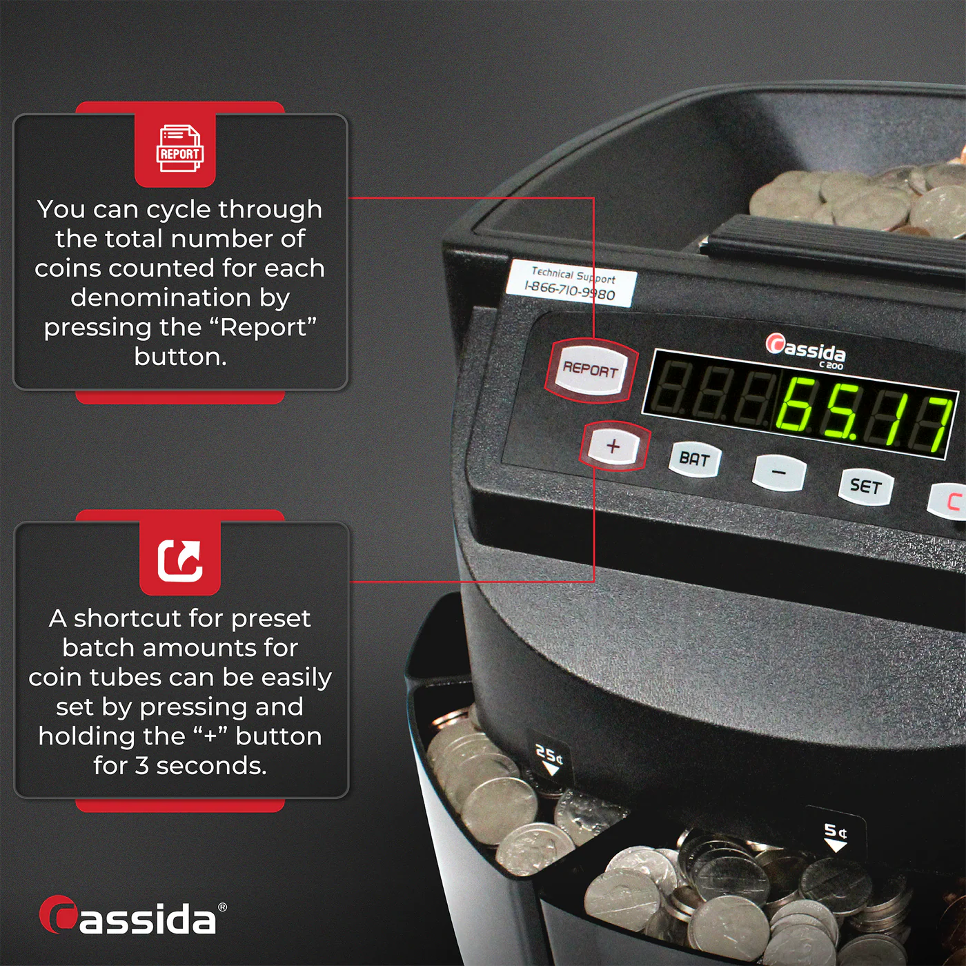 Cassida C200 Coin Counter