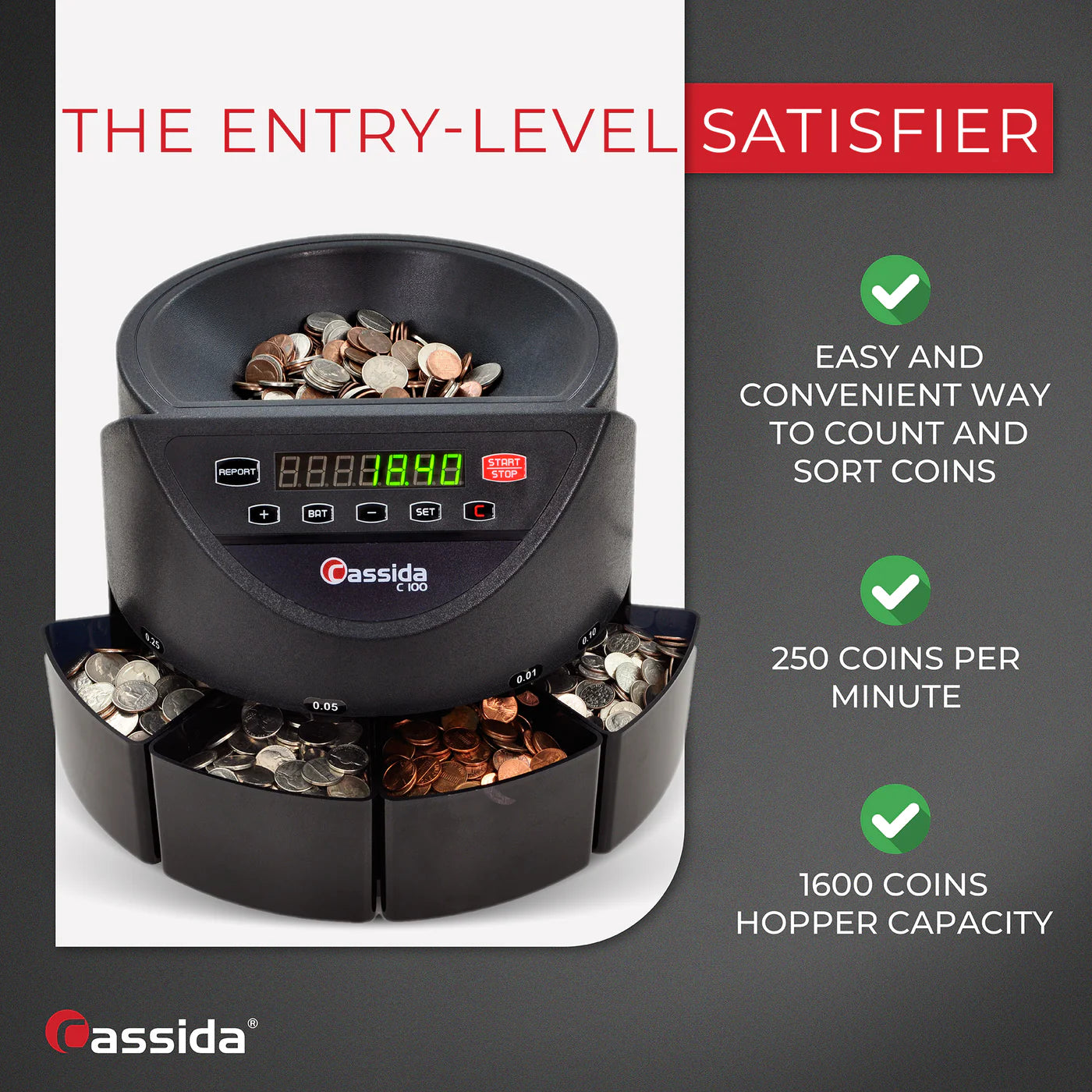 Cassida C100 Coin Counter