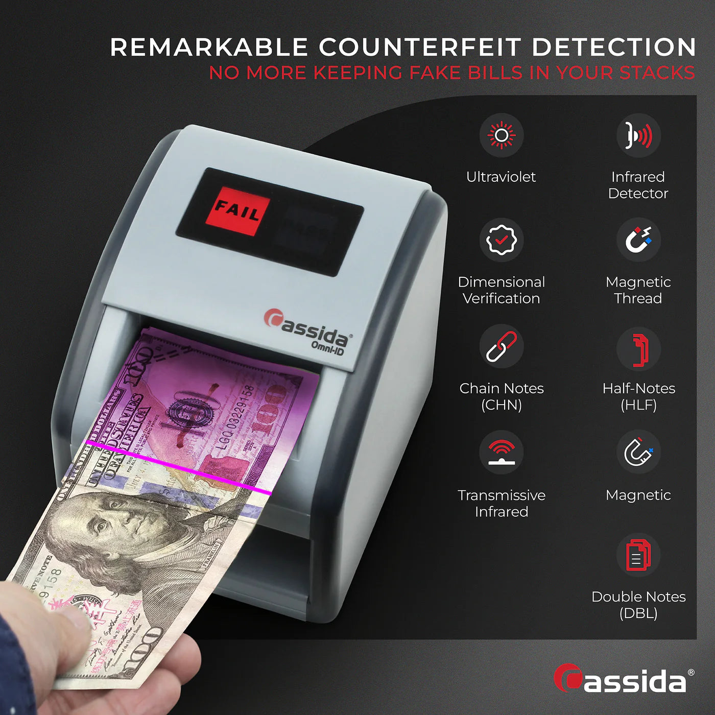Cassida Omni-ID Counterfeit Detector