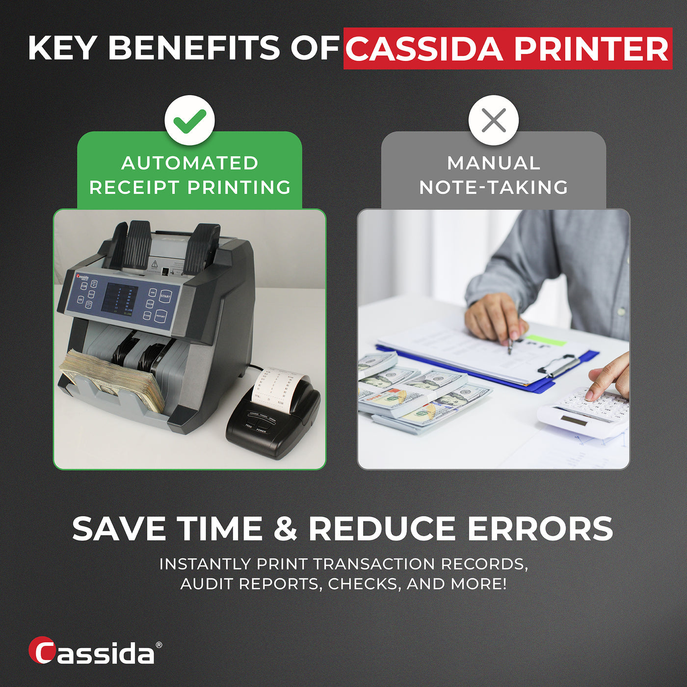 Cassida Cash Handling Printer