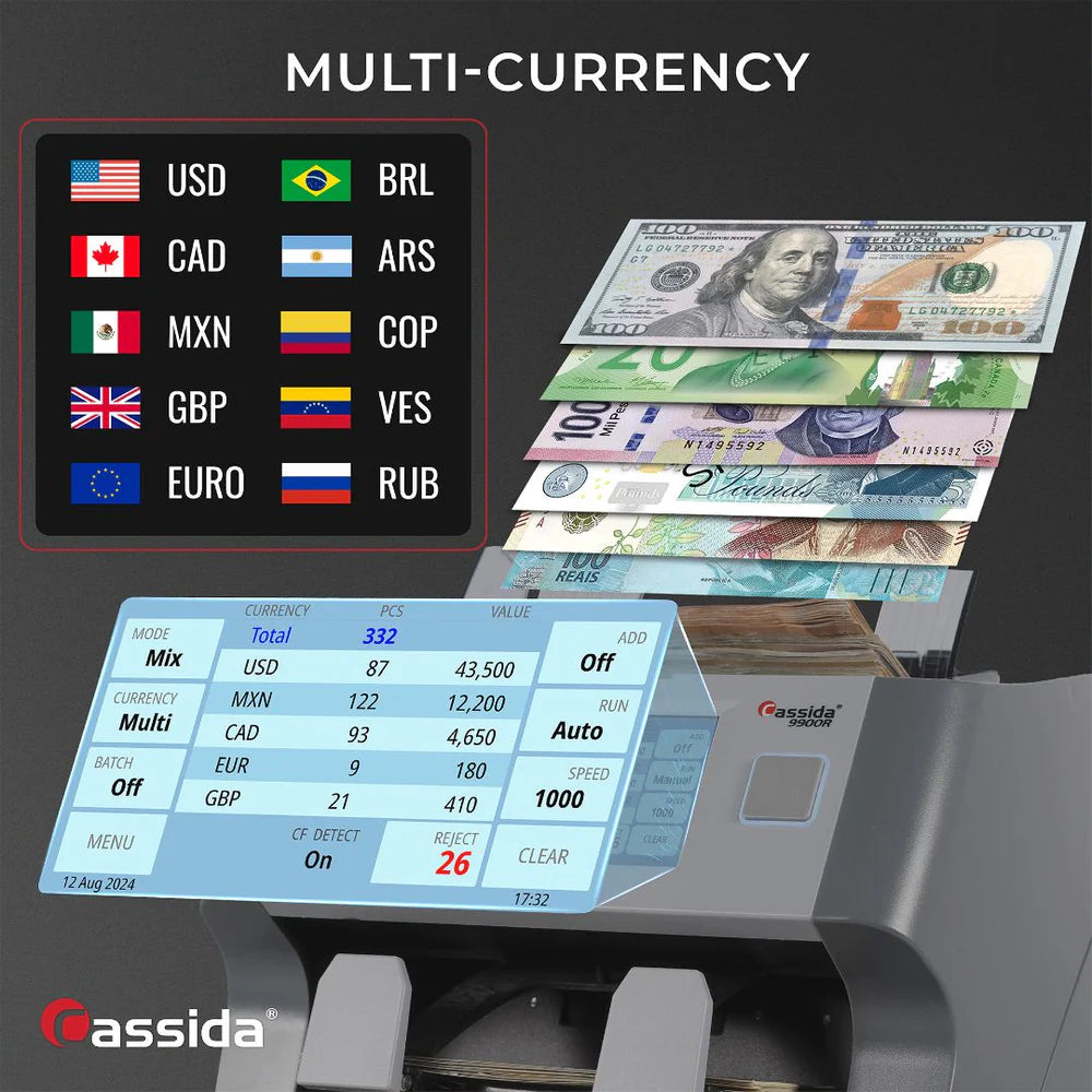Cassida 9900R V2 Mixed Bill Counter