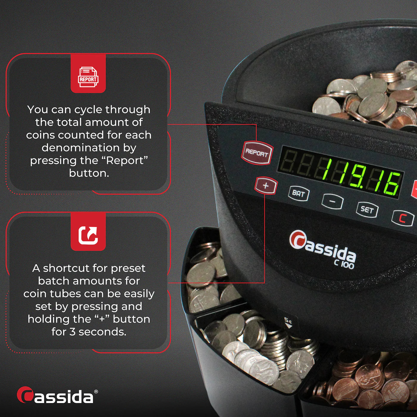 Cassida C100 Coin Counter