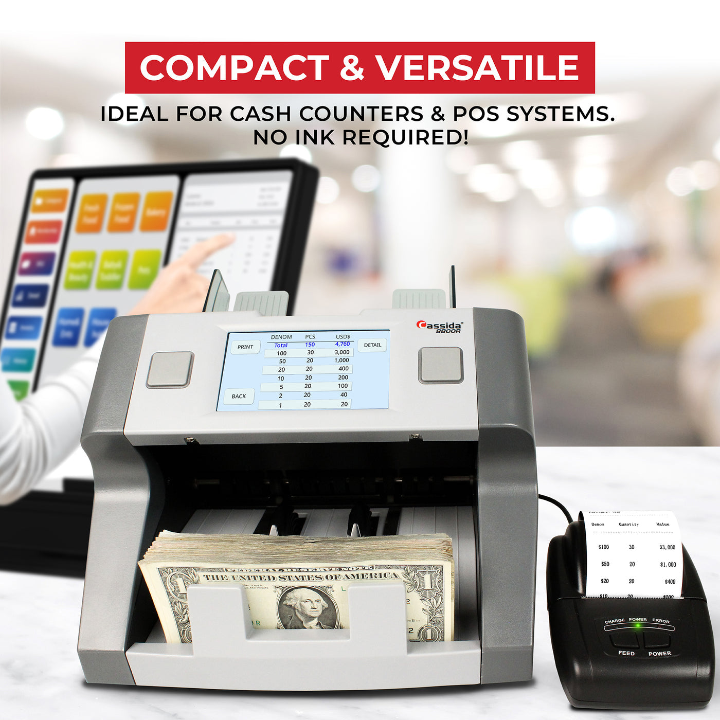 Cassida Cash Handling Printer