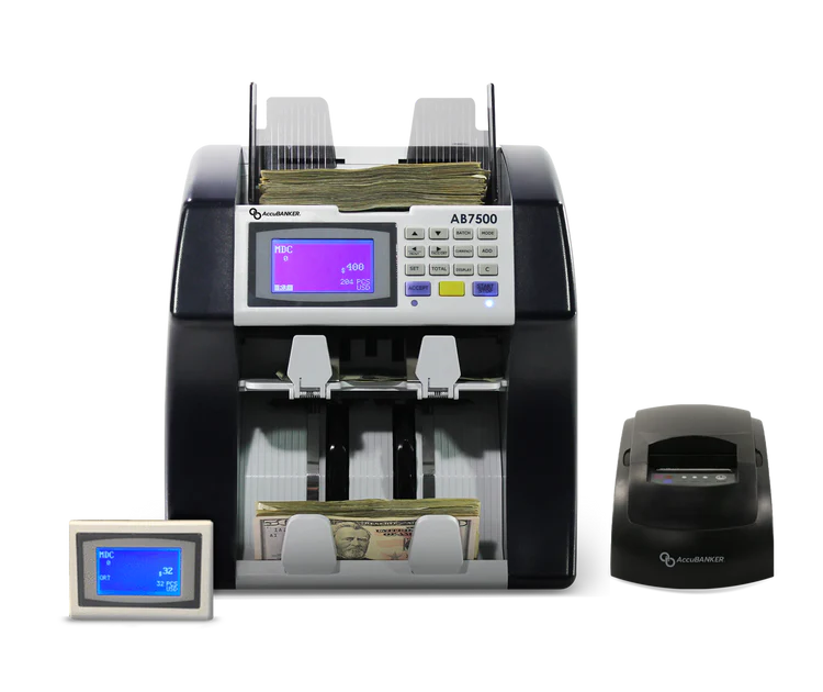 AB7500 Enterprise Dual Pocket Mixed Bill Value Counter
