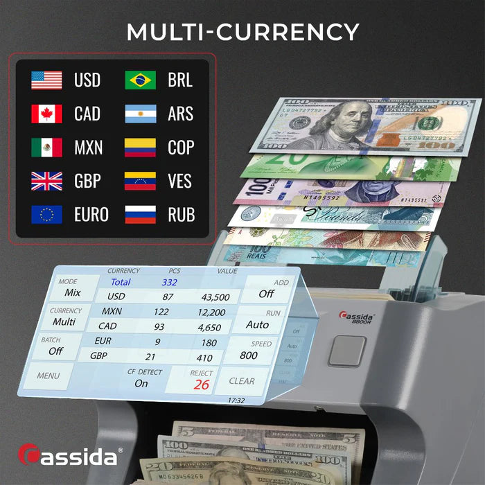 Cassida 8800R V2 Mixed Bill Counter