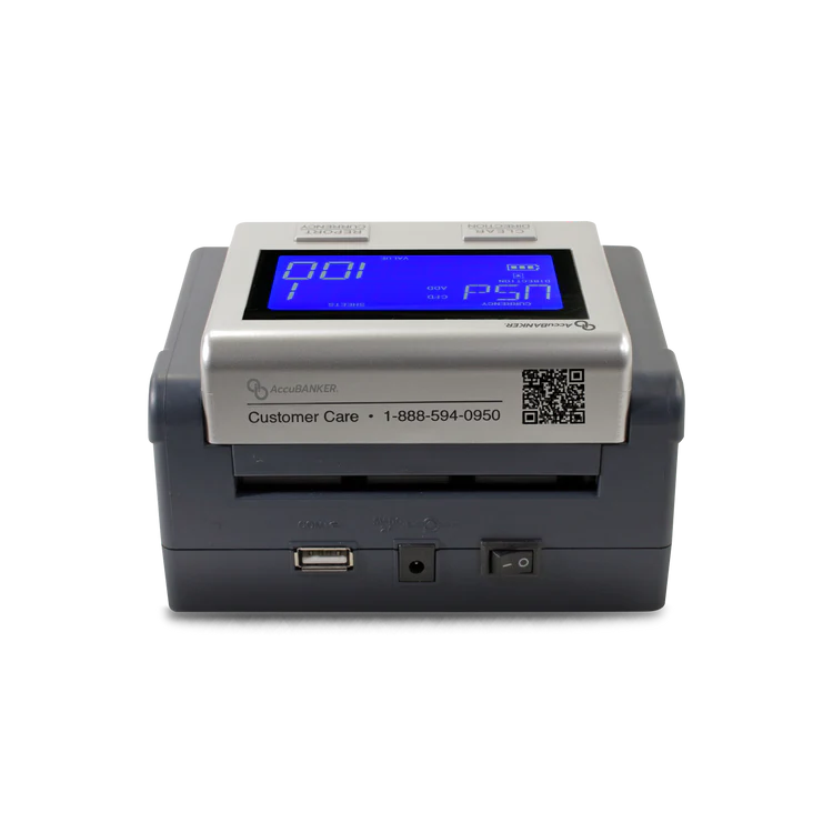 D585 Automatic Multi-Currency Counterfeit Detector + AccuSTAND