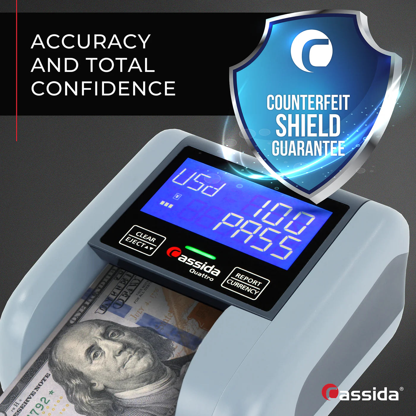 Cassida Quattro Counterfeit Detector Counterfeit Detectors