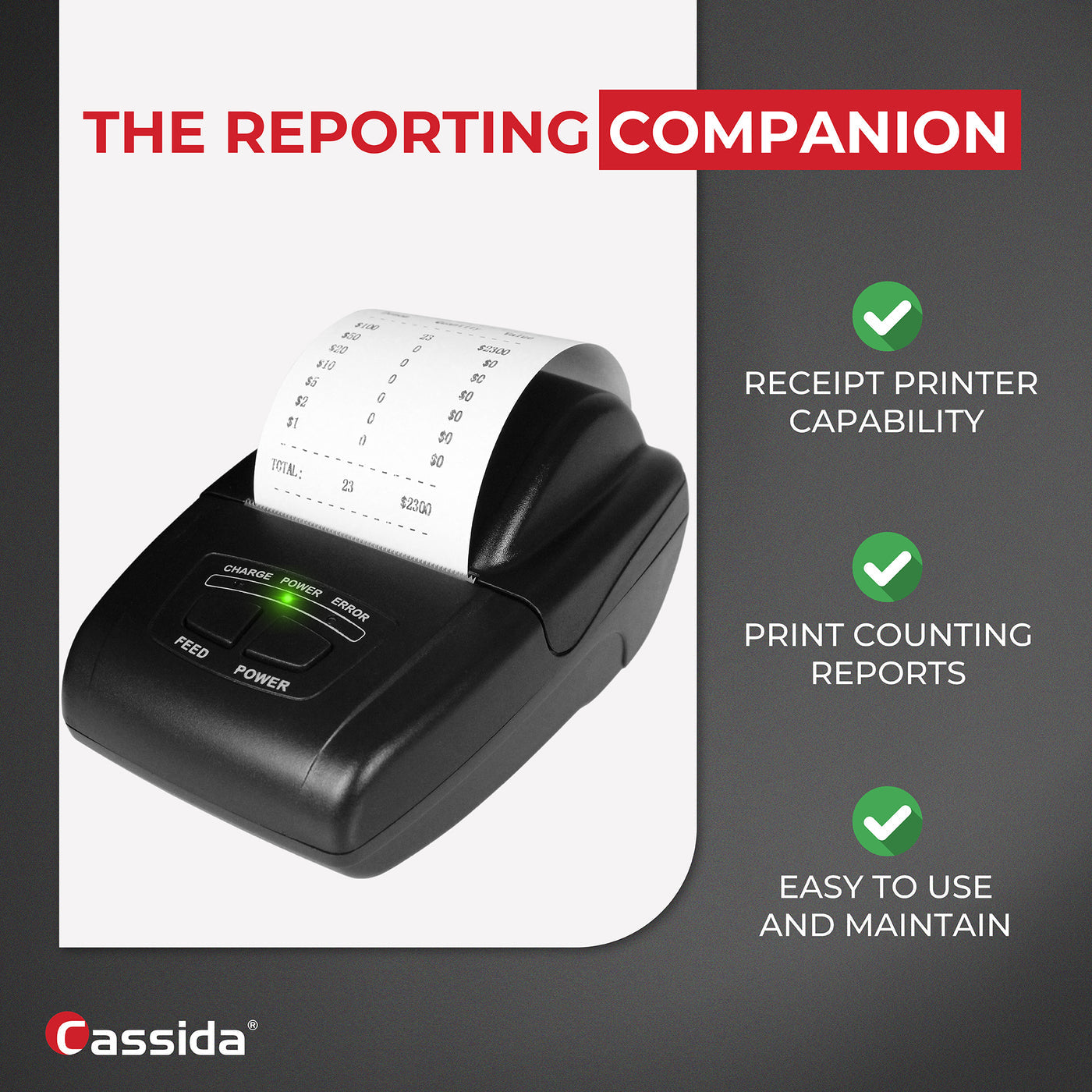 Cassida Cash Handling Printer