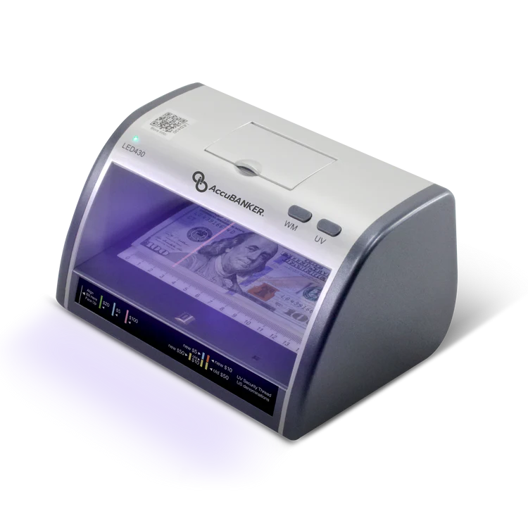 LED430 Counterfeit Bill/Document Validator with Magnifier