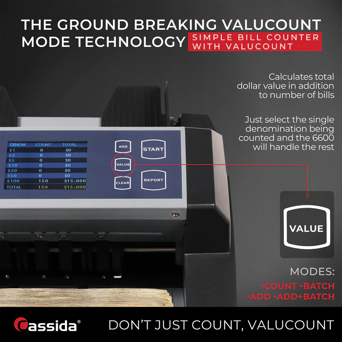 Cassida 6600 Bill Counter